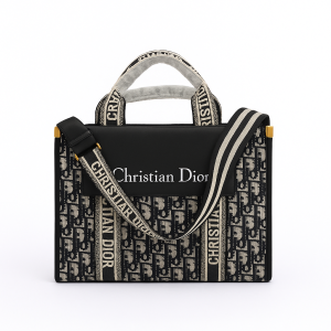 Sac à main Dior Book Tote brodé avec bandoulière ajustable