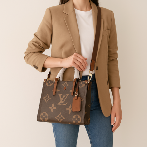 Sac à main de luxe monogramme emblématique
