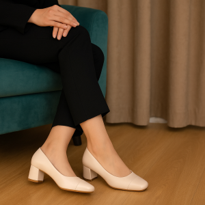 Escarpins élégants à talon carré