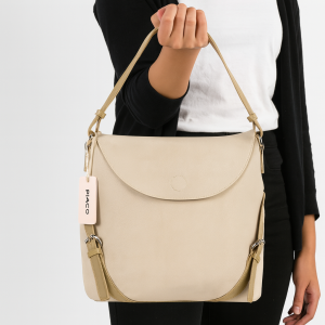 Sac bandoulière élégant à rabat avec boucles décoratives